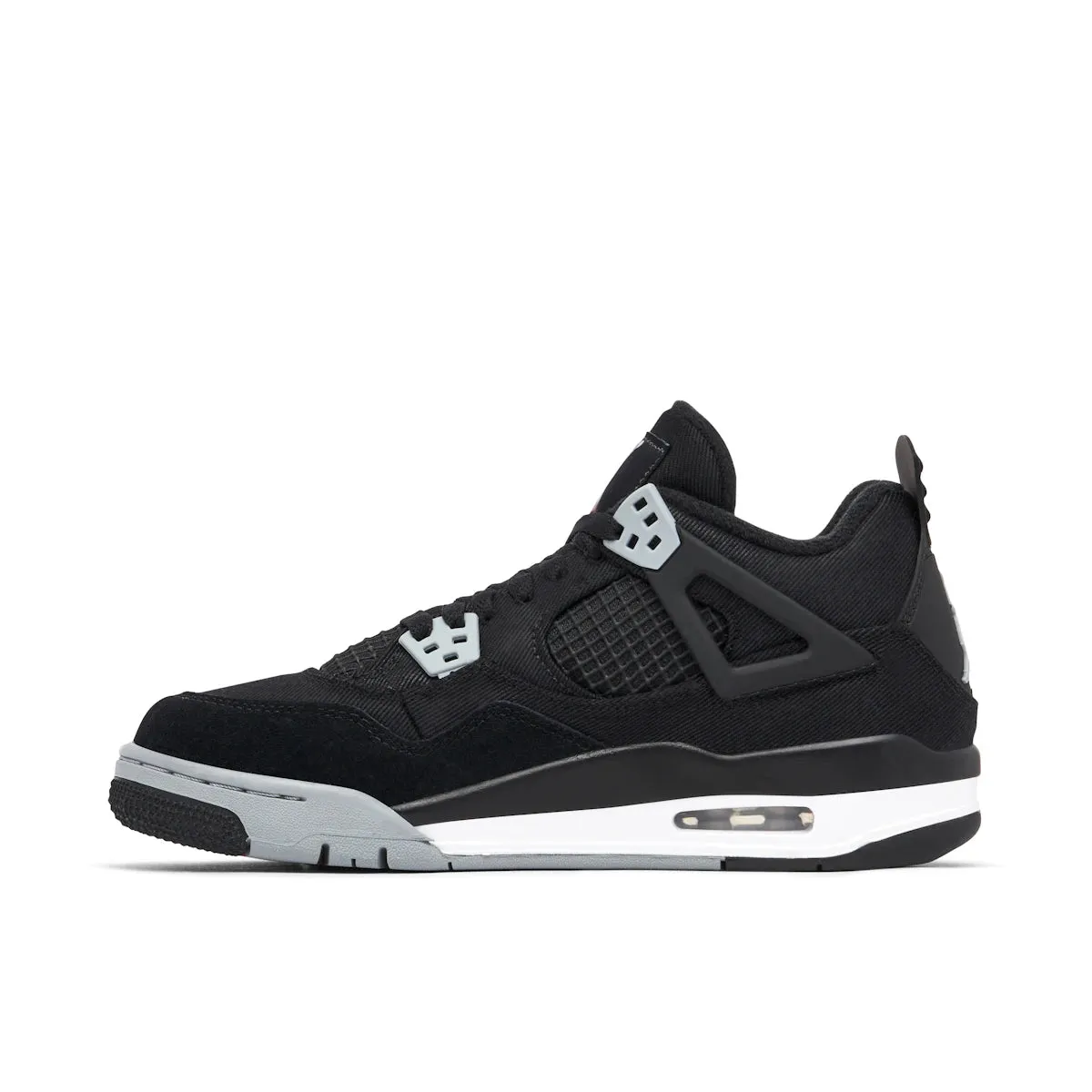 Jordan 4 Retro Black Canvas (GS) Comfort Fit Design snug shoes