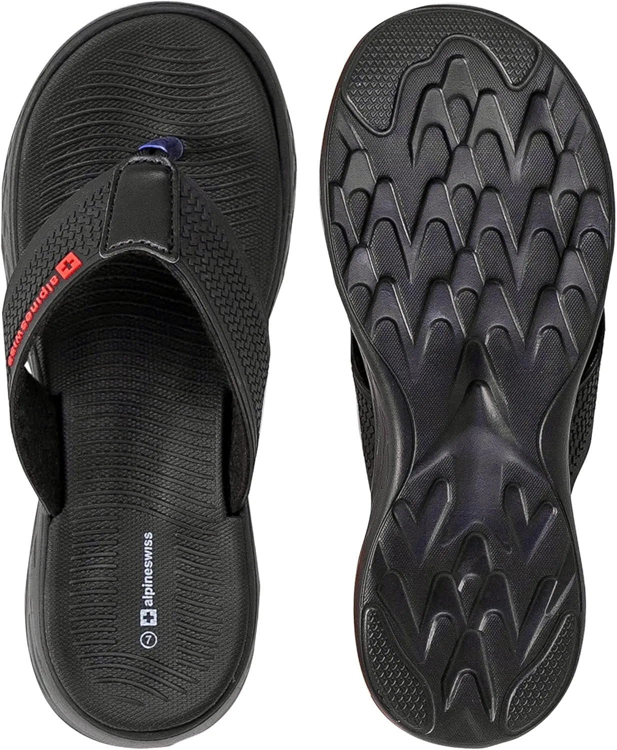 Alpine Swiss Katie Womens Flip Flops | Comfortable Outdoor Walking Thong Sandals | Flip Flops for Womens Everyday Wear | Anti-Slip Shock-Absorbing Sole Cushioned Footbed | Water-Resistant Beach Shoes