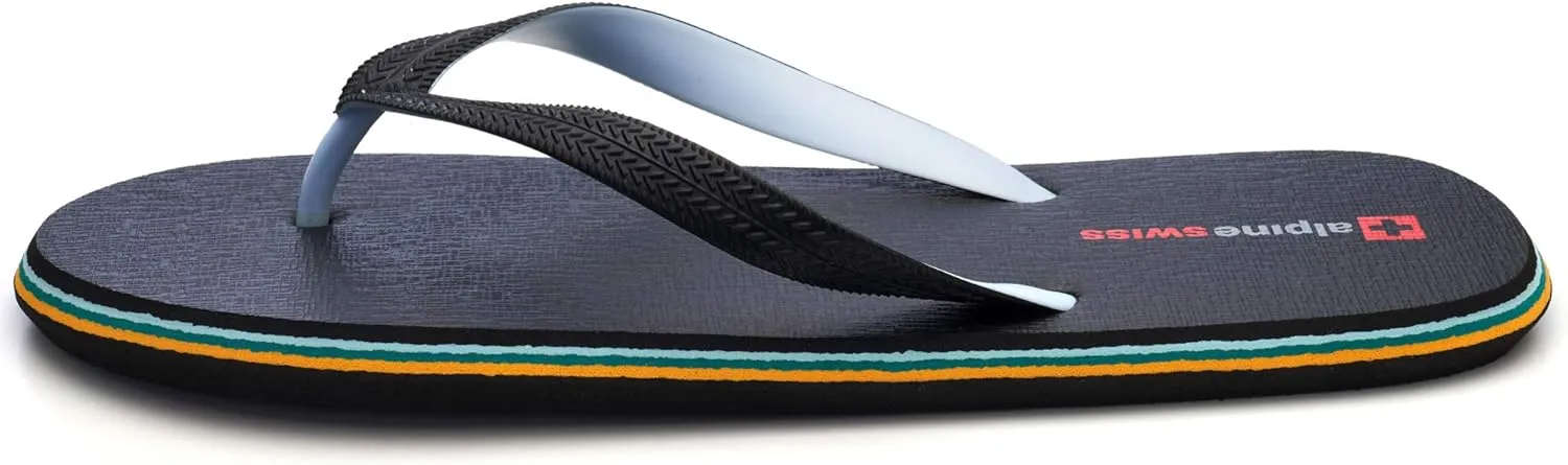 Alpine Swiss Men's Flip Flops | Ultra-light Thin EVA foam Sandals for Beach Pool Everyday Wear | Simple Flexible Flip Flops for Men
