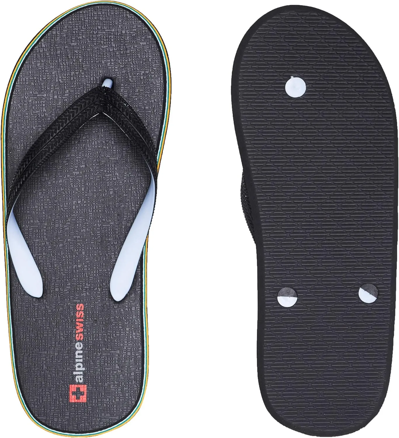 Alpine Swiss Men's Flip Flops | Ultra-light Thin EVA foam Sandals for Beach Pool Everyday Wear | Simple Flexible Flip Flops for Men