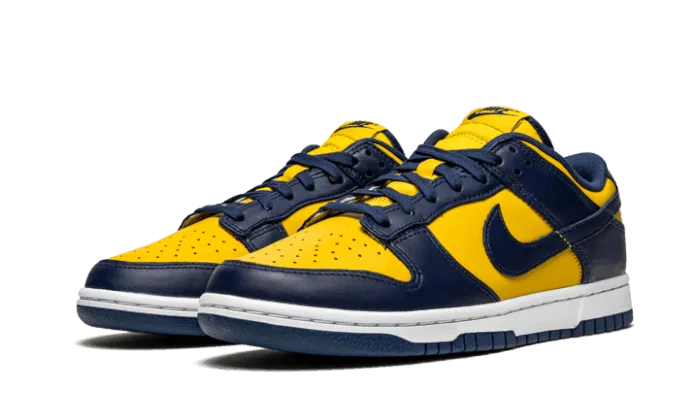 Microfiber Lining Stitched Toe Box Dunk Low Michigan