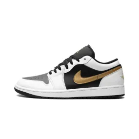 Air Jordan 1 Low Metallic Gold Swoosh training equipment weekend shoes