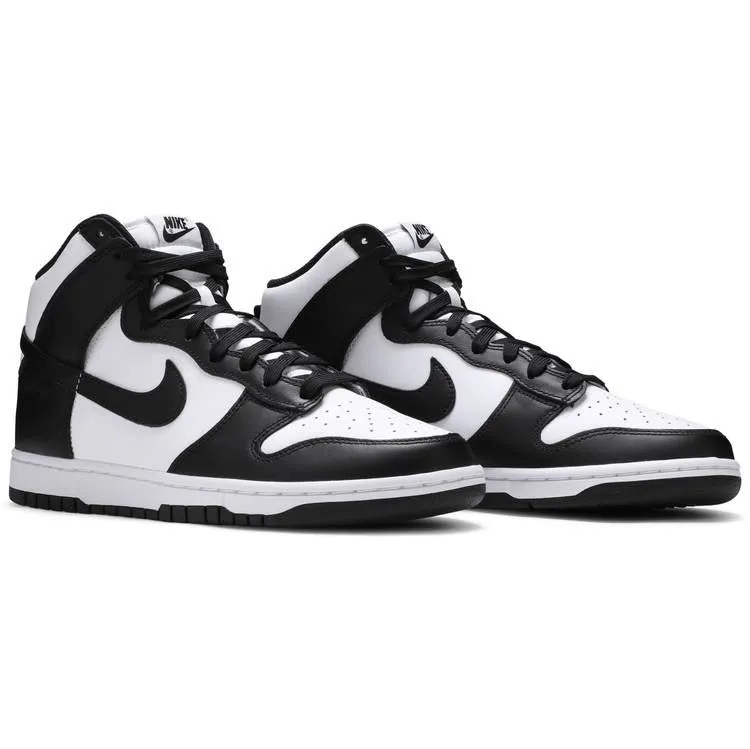 Adjustable Strap Quick On Nike Dunk High Black White Panda