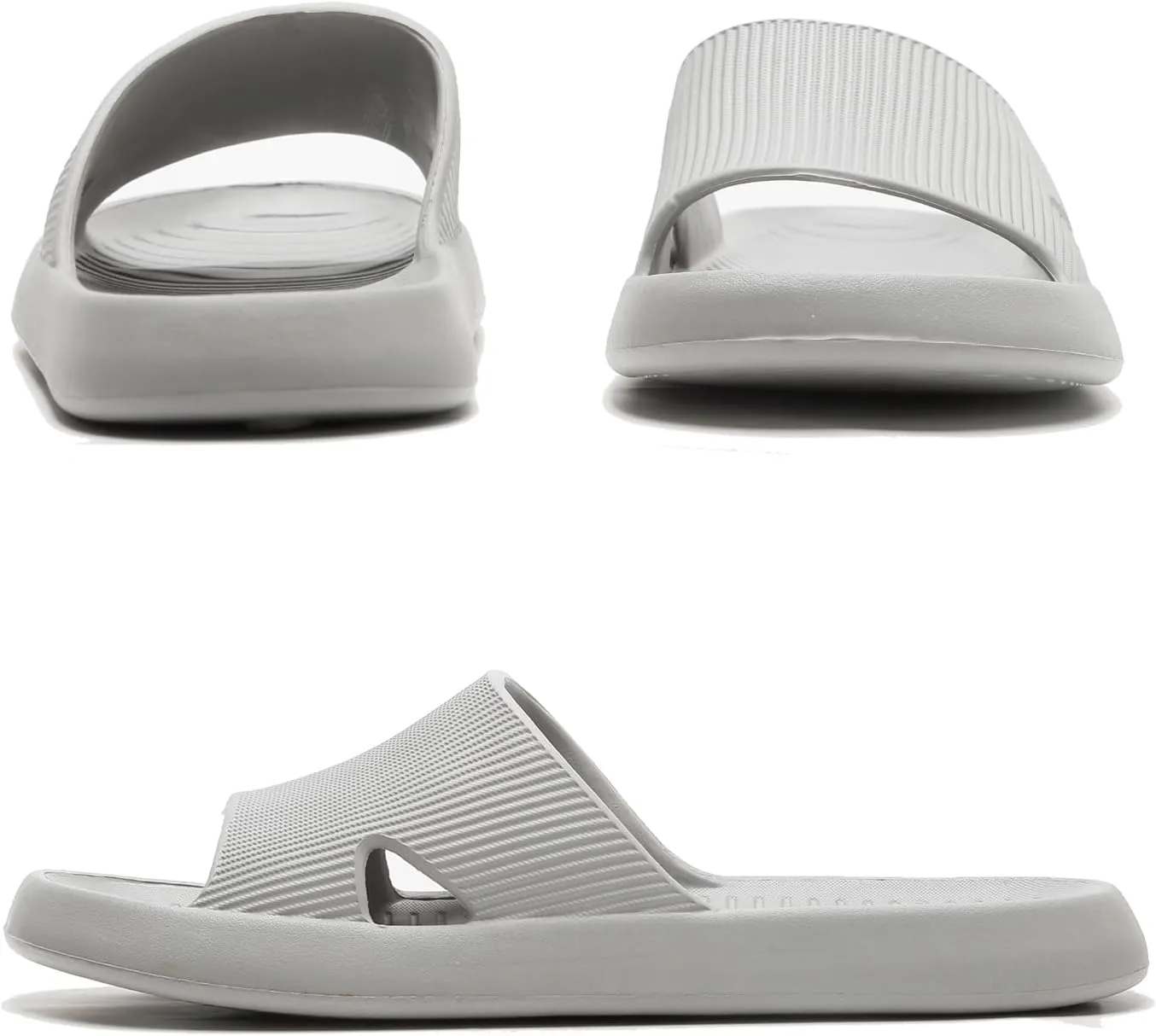 Anmerl Shower Shoes for Men and Women, Soft Comfortable House Slippers, Ultra Light Quick Drying Non Slip Bathroom Indoor Outdoor Slides Sandals
