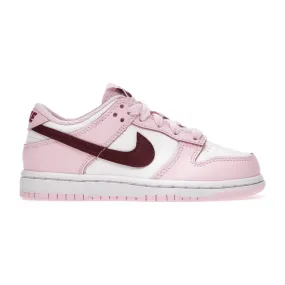 Nike Dunk Low Pink Red White (PS) Motion Ease Durable Rubber