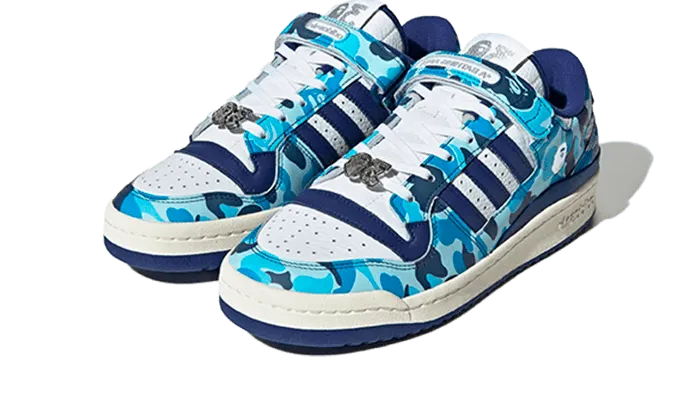 Forum 84 Low Bape 30th Anniversary Blue Camo Comfort Grip Easy Footwear