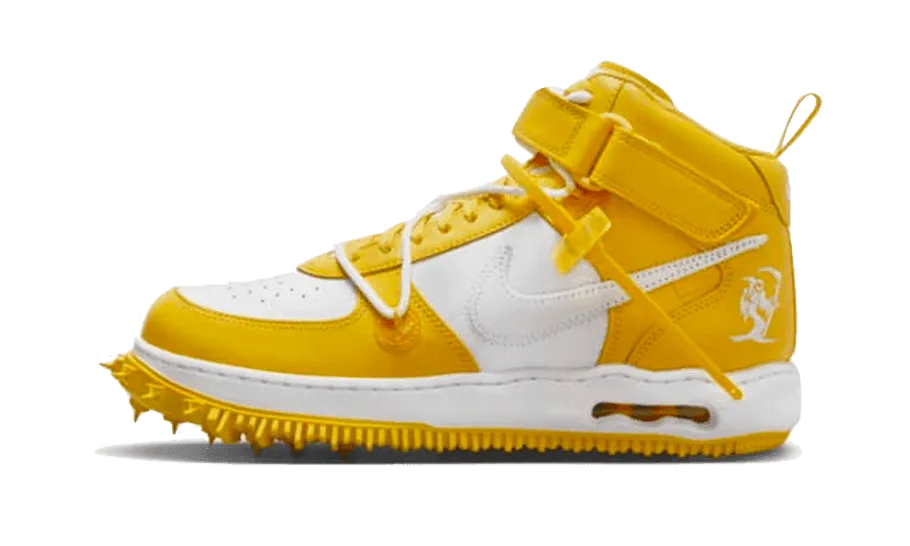 Air Force 1 Mid SP Off-White Varsity Maize commemorative running option Pro Performance