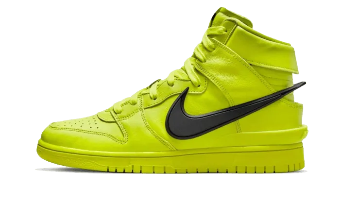 Decoupled Heel Construction Casual arch Dunk High Ambush Flash Lime