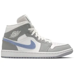 Everyday Comfort Trendy Look Air Jordan 1 Mid Wolf Grey Aluminum (W)