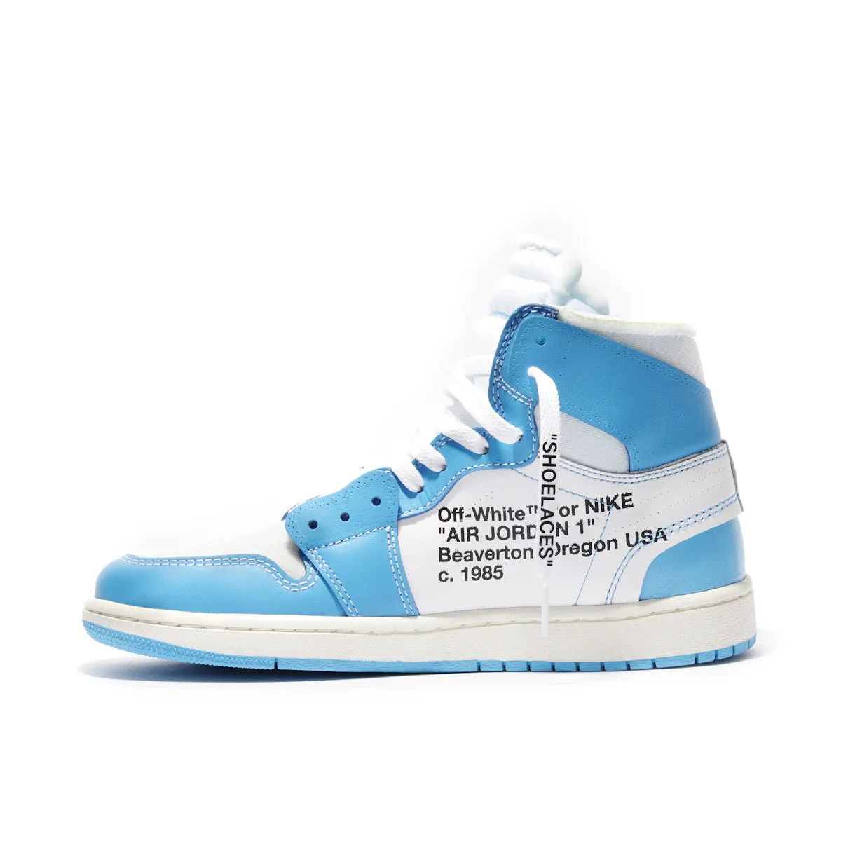 Air Jordan 1 Retro High Off White University Blue Unmatched stability adjustable shoes