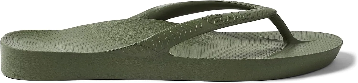 Archies Arch Support Flip Flops for Men & Women  Orthotic Sandals for Plantar Fasciitis Relief  Lightweight, Cushioning, Shock-Absorbing Thong Sandals for Walking, Foot Pain & All-Day Comfort
