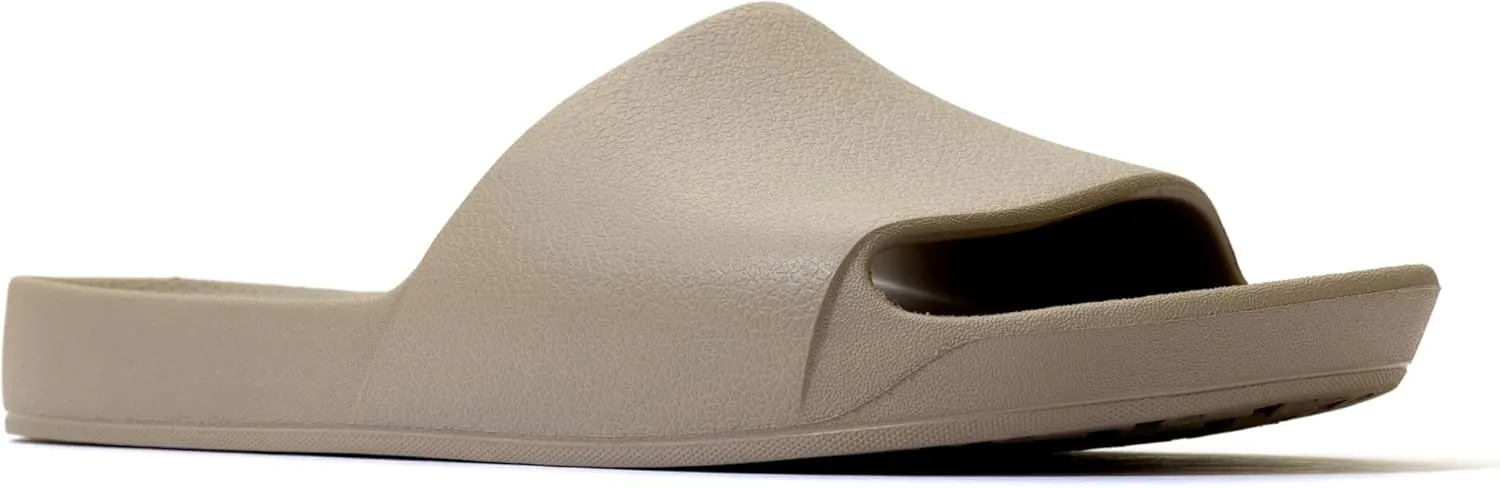 Archies Arch Support Slides  Orthotic Recovery Sandals for Plantar Fasciitis Relief, Foot Pain & Heel Pain  Lightweight, Cushioned, Shock-Absorbing Slides for Walking, Standing, and All-Day Comfort