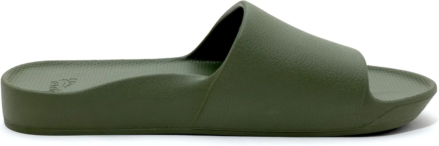 Archies Arch Support Slides  Orthotic Recovery Sandals for Plantar Fasciitis Relief, Foot Pain & Heel Pain  Lightweight, Cushioned, Shock-Absorbing Slides for Walking, Standing, and All-Day Comfort