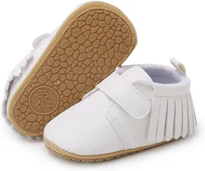 Baby Boys Girls Moccasins Sneakers Soft Sole Tassels Prewalker Anti-Slip Shoes