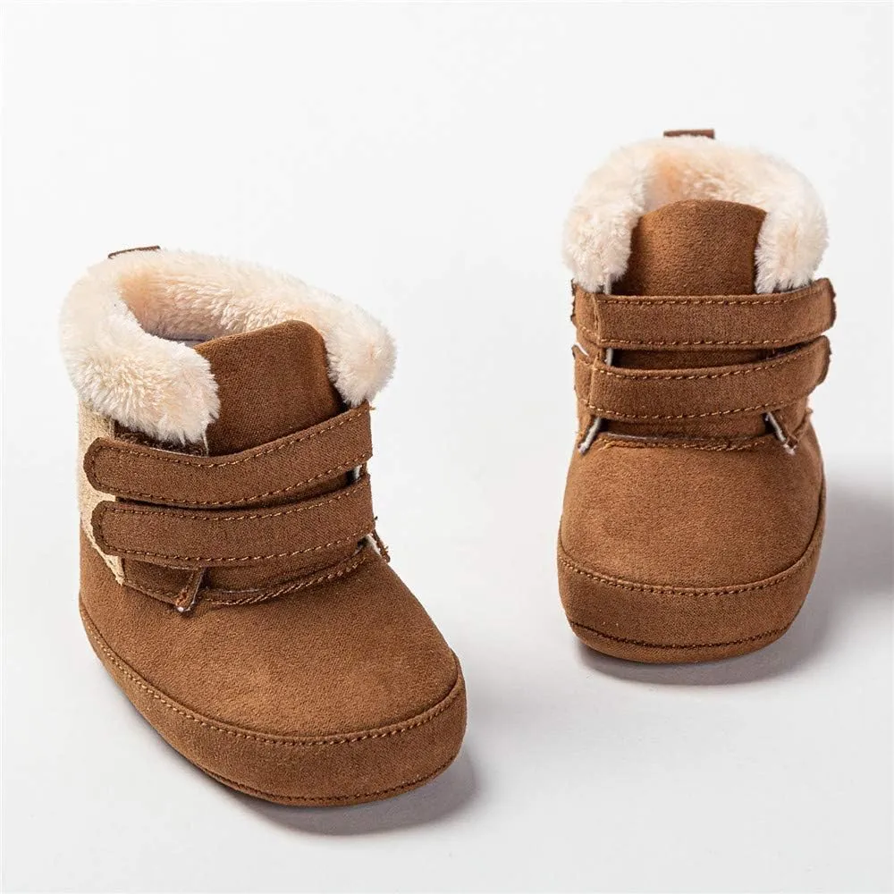 Baby Girls' Premium Soft Sole Warm Winter Prewalker Toddler Snow Boots