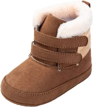 Baby Girls' Premium Soft Sole Warm Winter Prewalker Toddler Snow Boots