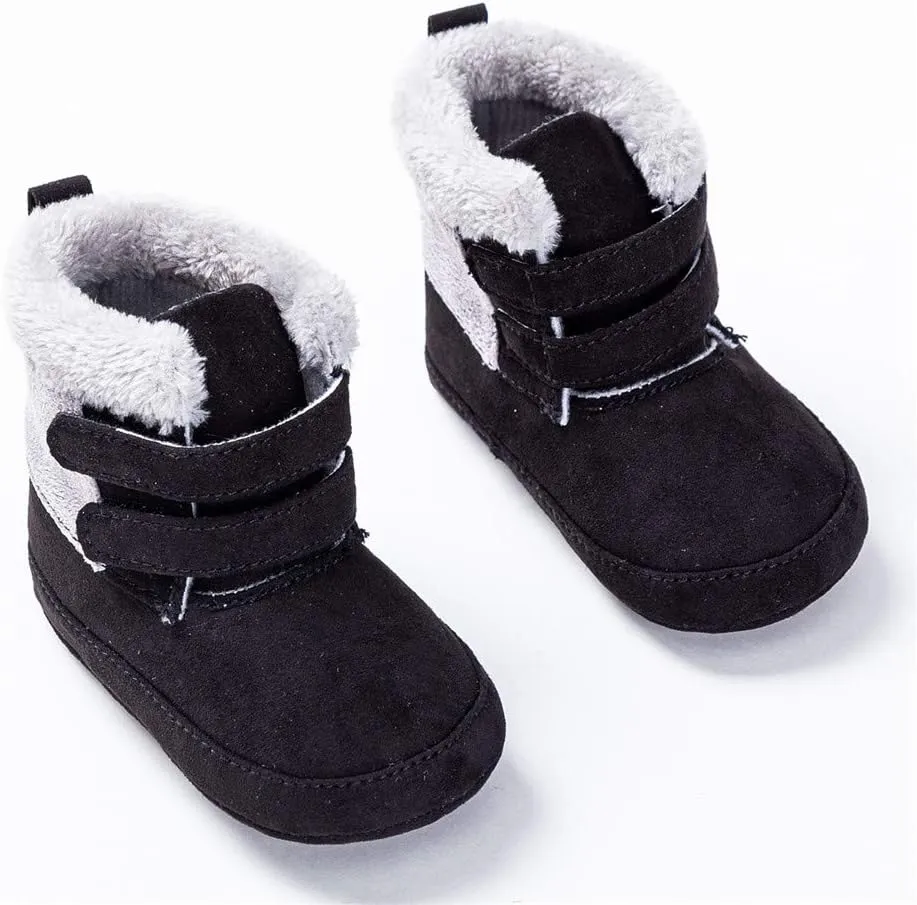 Baby Girls' Premium Soft Sole Warm Winter Prewalker Toddler Snow Boots