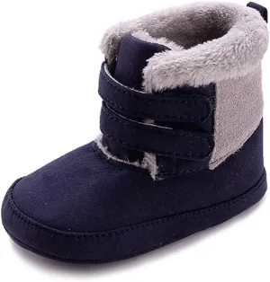Baby Girls' Premium Soft Sole Warm Winter Prewalker Toddler Snow Boots