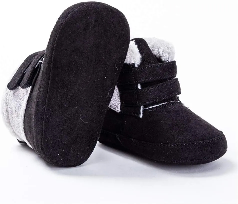 Baby Girls' Premium Soft Sole Warm Winter Prewalker Toddler Snow Boots