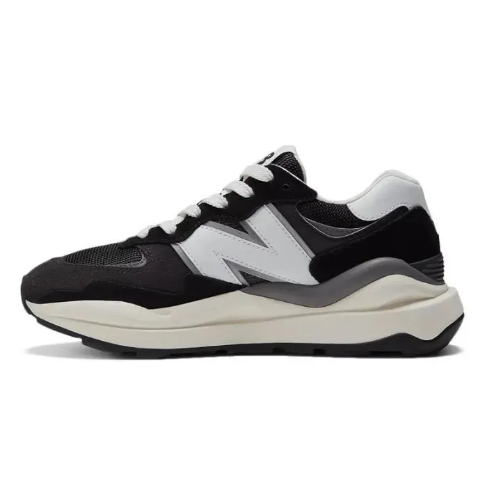 New Balance 57/40 - Noir Blanc Beige Rockered Outsole Design