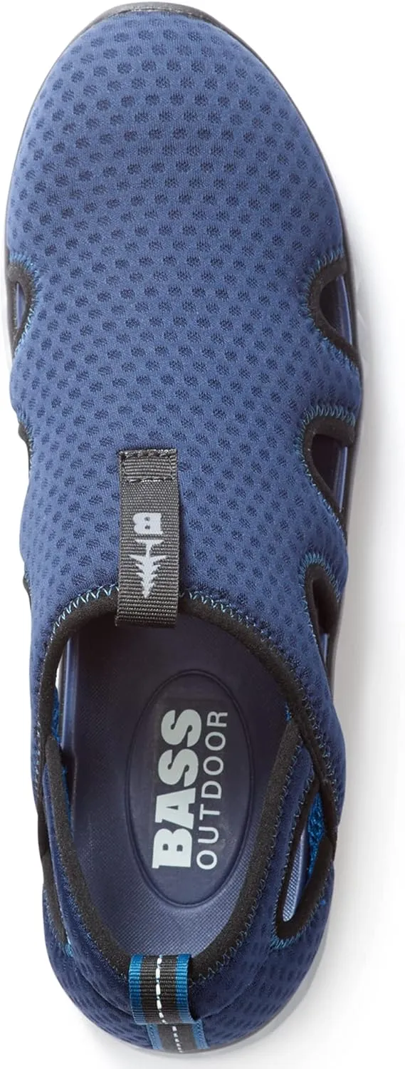 BASS OUTDOOR Men's Hex Vented Hiking Shoes  Traction-Sole Mesh Slip-ons