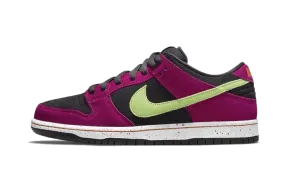 Perforated Toe Box Adaptive Lacing SB Dunk Low Red Plum