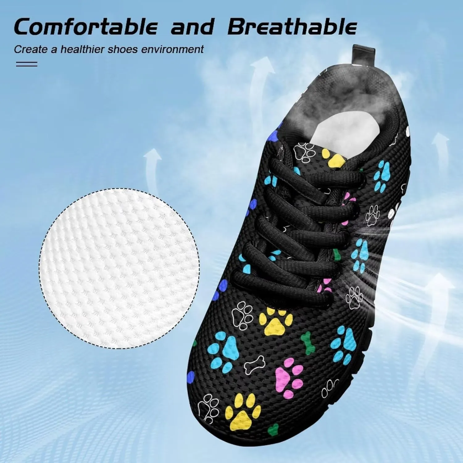 Biyejit Boys Girls Casual Shoes Kids Tennis Running Sports Lace Up Athletic Sneakers