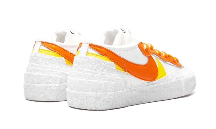 hand - washable no - carbon - fiber - plate shoes Blazer Low Sacai White Magma Orange