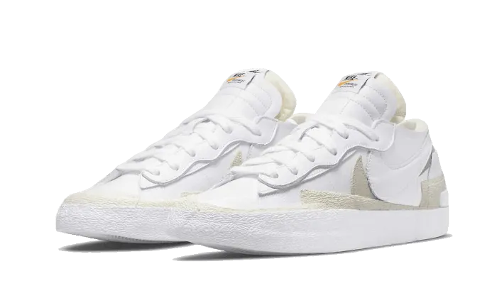 odor - control lining shoes Blazer Low Sacai White Patent