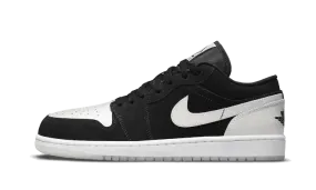 Durable Rubber Treads Air Jordan 1 Low Black White Diamond