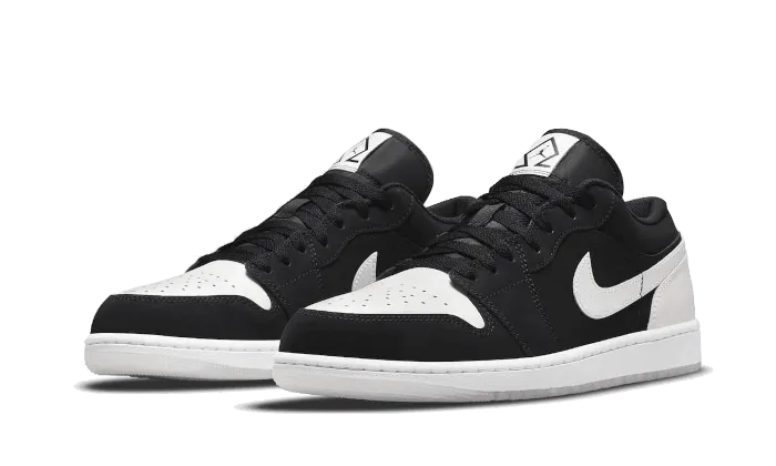 Air Jordan 1 Low Black White Diamond Vibrant lining