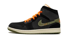 Lightweight Feel Air Jordan 1 Mid SE Craft Anthracite Light Olive