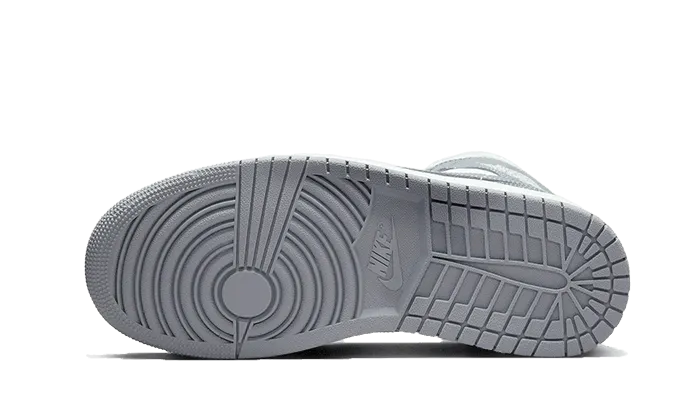 Air Jordan 1 Mid Grey Sail Clean Silhouette
