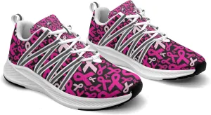 Breast Cancer Awareness Art Sneaker Women Athletic Shoes Personalited Running Shoes Comfortable Sports Sneaker