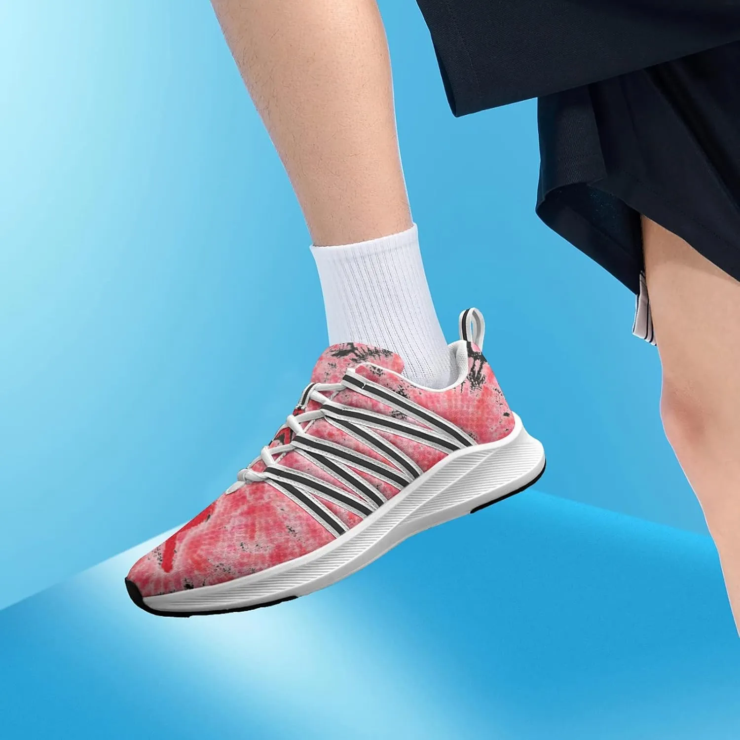 Breast Cancer Awareness Art Sneaker Women Athletic Shoes Personalited Running Shoes Comfortable Sports Sneaker