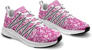 Breast Cancer Awareness Art Sneaker Women Athletic Shoes Personalited Running Shoes Comfortable Sports Sneaker