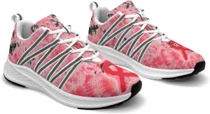 Breast Cancer Awareness Art Sneaker Women Athletic Shoes Personalited Running Shoes Comfortable Sports Sneaker
