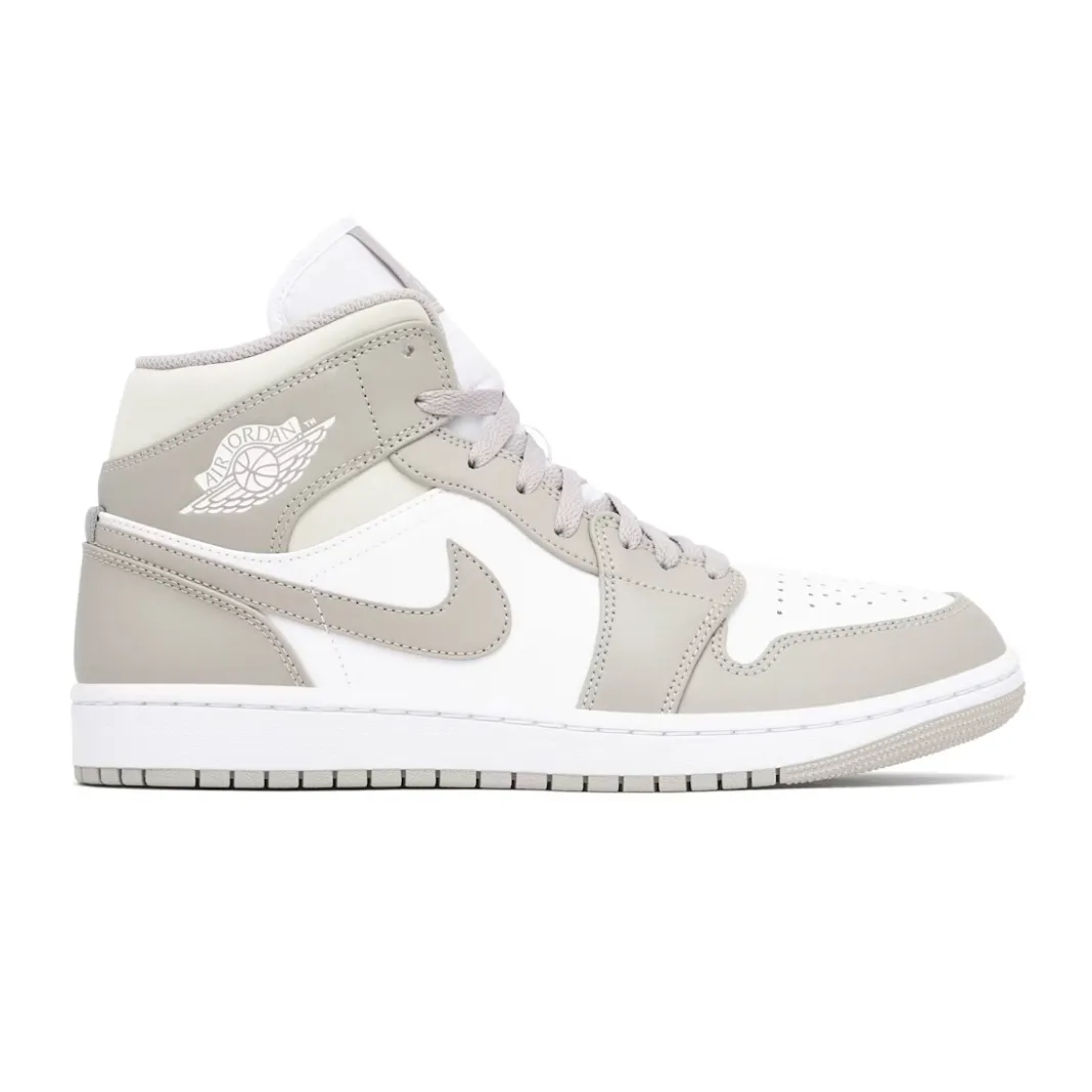 Jordan 1 Mid Linen Striped Pattern