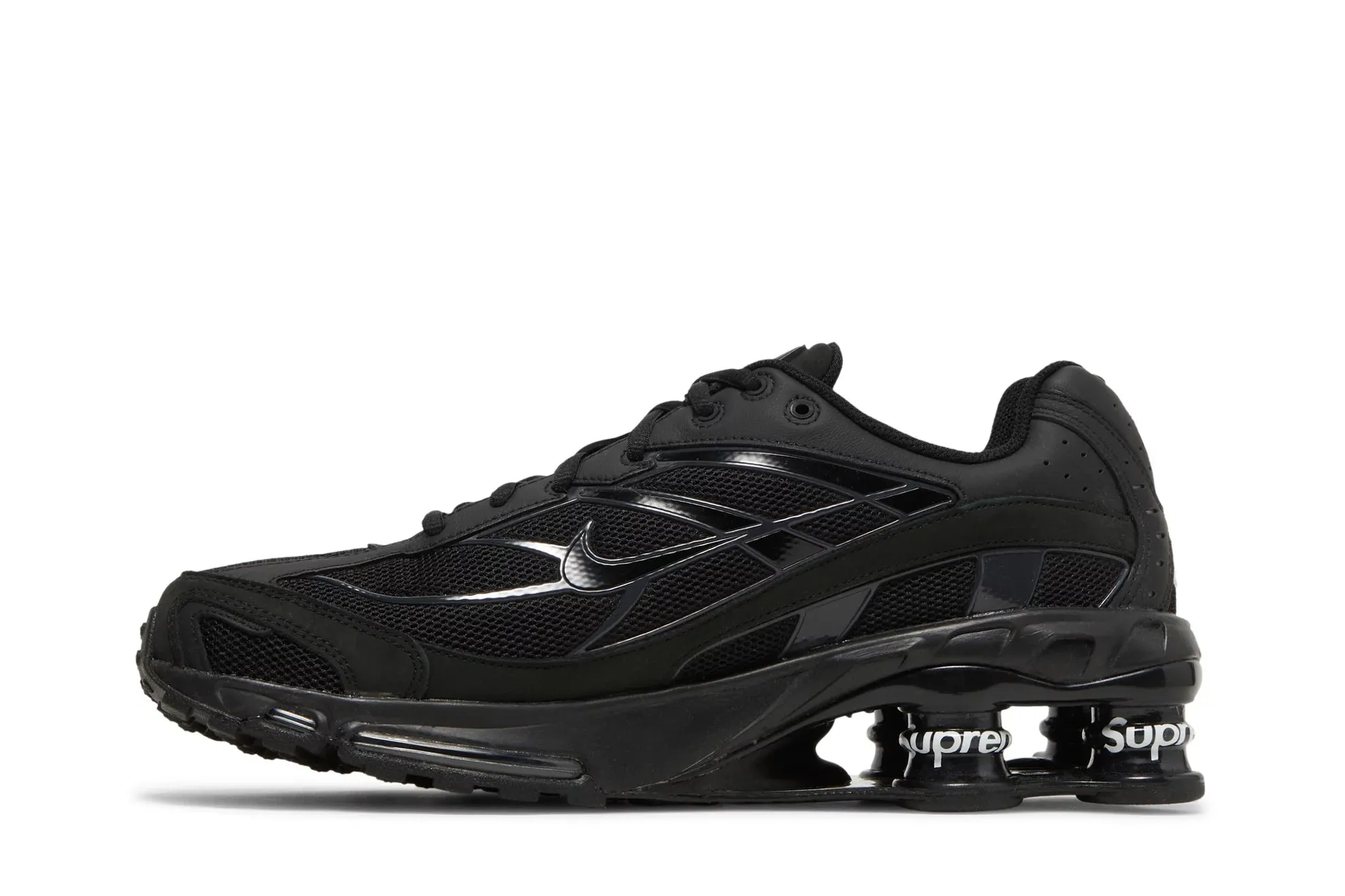 Durable Rubber Ergonomic Lasting Nike Shox Ride 2 Supreme 'Black'