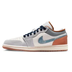 Responsive Shoes Air Jordan 1 Low Phantom Repaired Denim Swoosh
