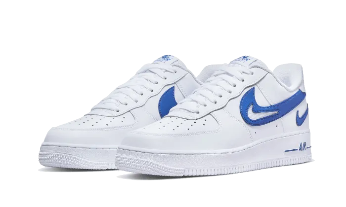 Breath Focus Air Force 1 Low '07 FM Cut Out Swoosh White Game Royal