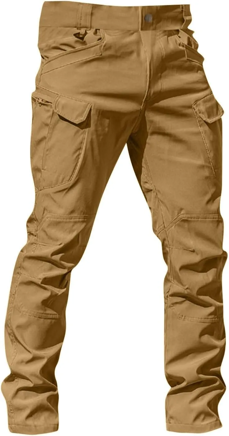 Cargo Pants for Men Relaxed Fit Ripstop Waterproof Flex Tactical Pants Outdoor Lightweight Hiking Pant with Pockets