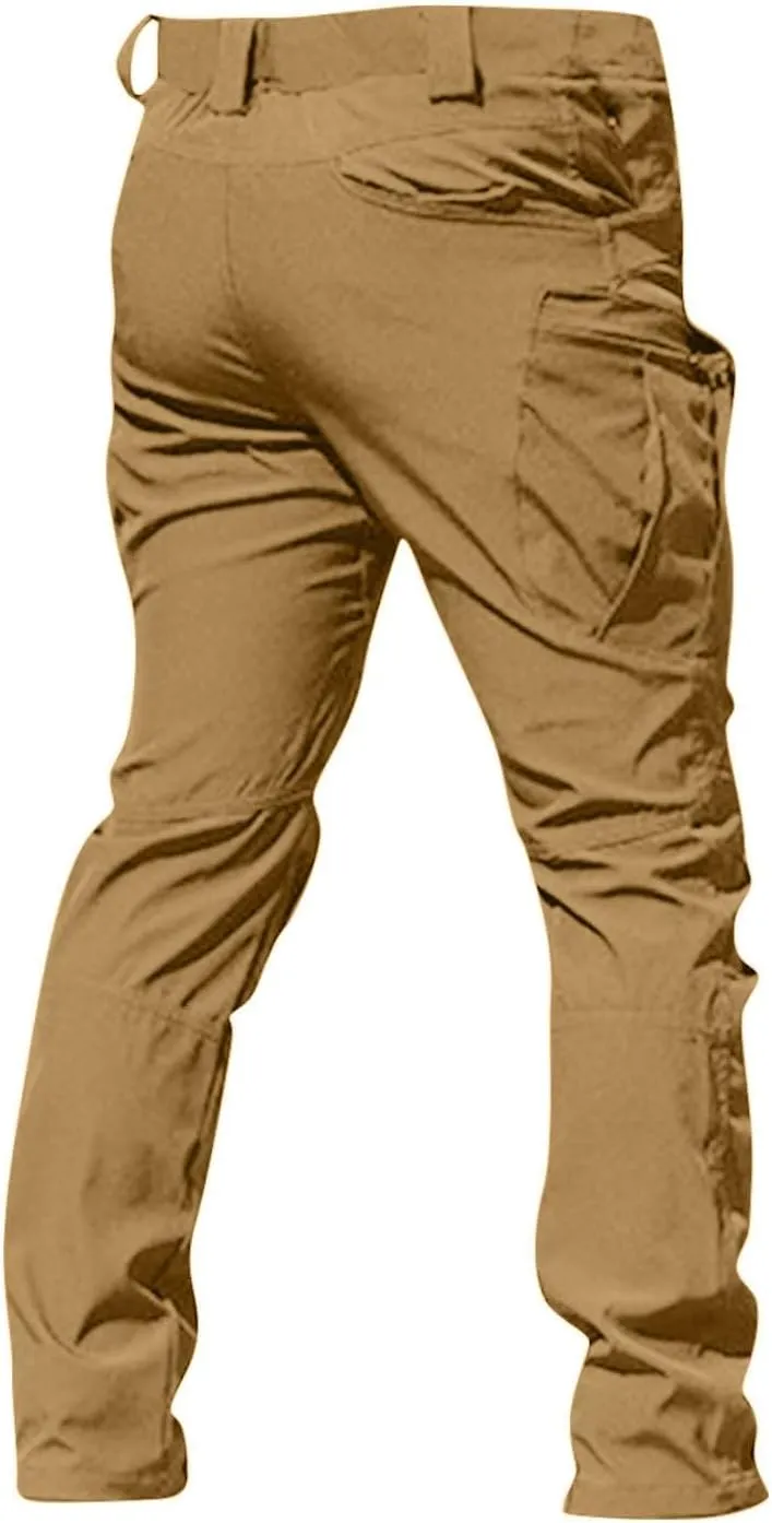 Cargo Pants for Men Relaxed Fit Ripstop Waterproof Flex Tactical Pants Outdoor Lightweight Hiking Pant with Pockets
