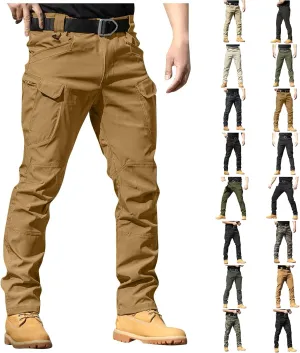Cargo Pants for Men Relaxed Fit Ripstop Waterproof Flex Tactical Pants Outdoor Lightweight Hiking Pant with Pockets