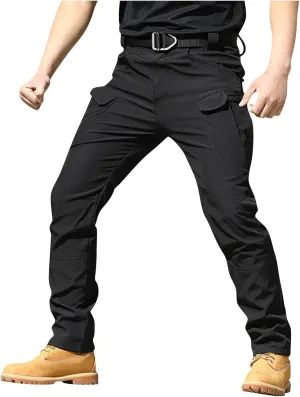 Cargo Pants for Men Waterproof Relaxed Fit Waterproof Hiking Pants Quick Dry Travel with Pockets