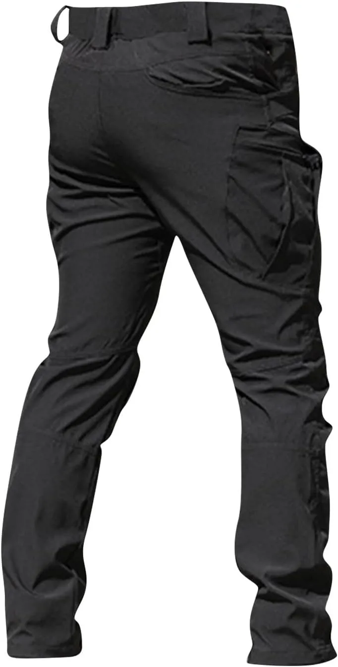 Cargo Pants for Men Waterproof Relaxed Fit Waterproof Hiking Pants Quick Dry Travel with Pockets