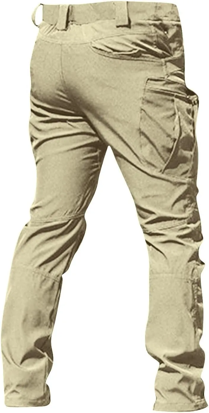 Cargo Tactical Pants for Men Water Resistant Ripstop Stretch Work Pants Outdoor Camouflage Hiking Pants with Pockets
