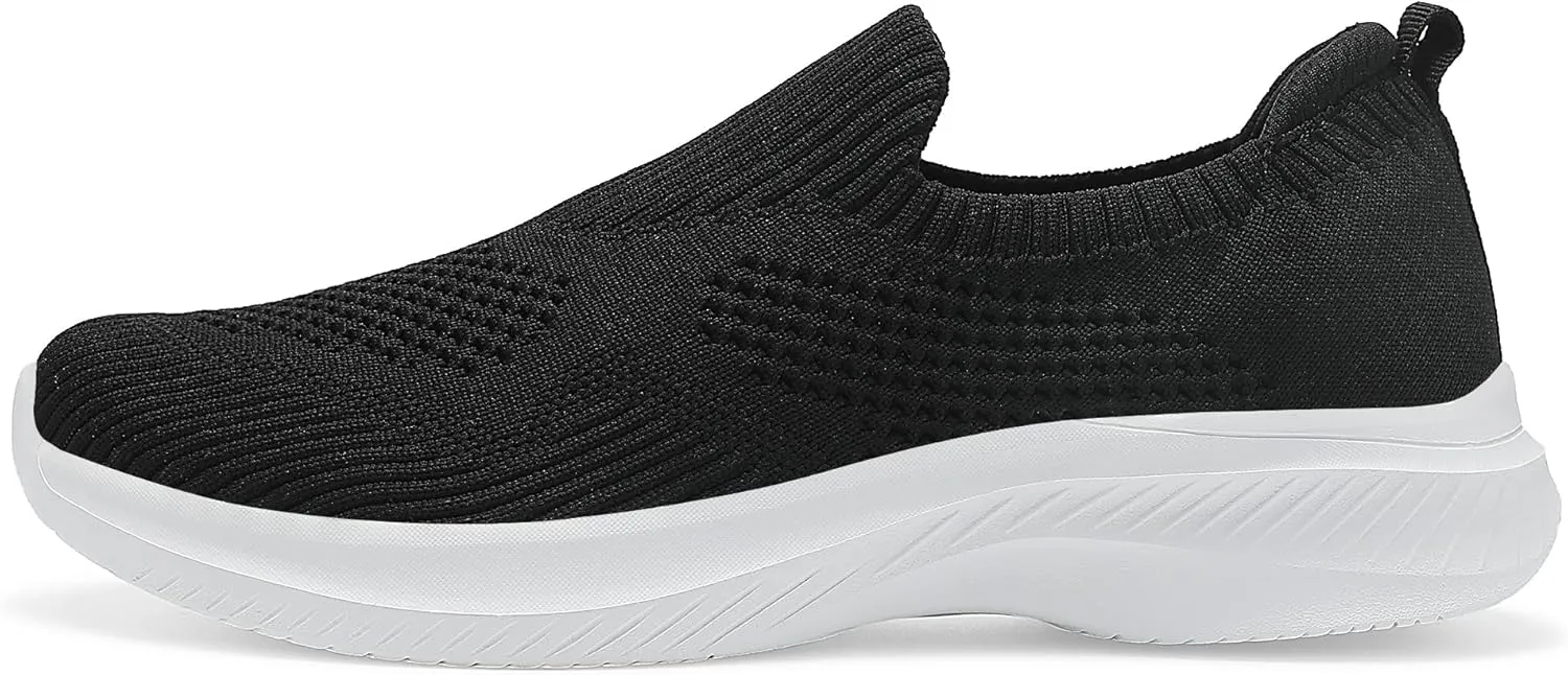 Casbeam Womens Running Shoes Ladies Slip on Tennis Walking Sneakers Lightweight Breathable Comfort Work Gym Trainers Stylish Shoes