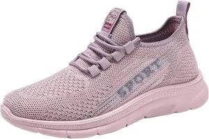Casual Sneakers for Women Comfortable Woven Running Shoes Non Slip Lightweight Breathable Sneaker with Arch Support
