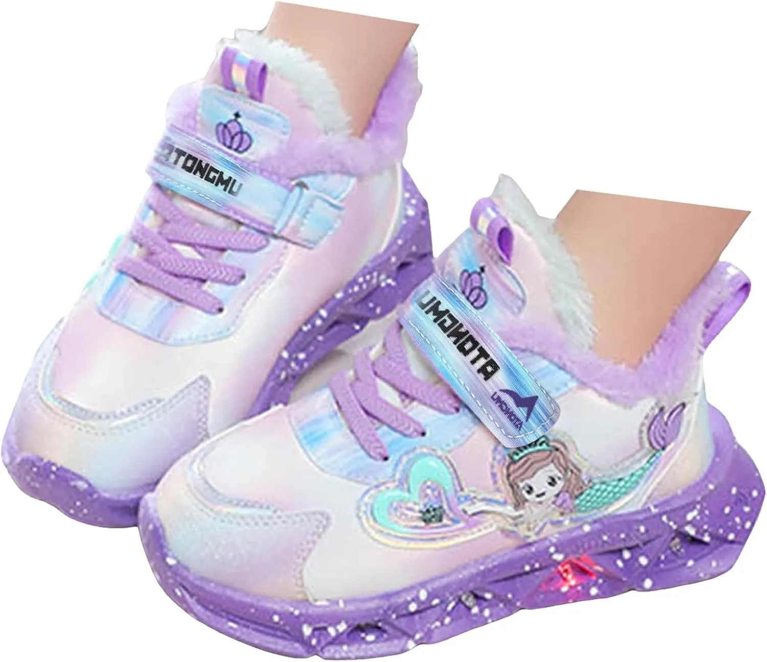 Cathalem Children's Casual Shoes Boys Breathable Non-Slip Sneakers Unisex Luminous Sneakers for Girls Sport Running Shoes